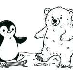 coloriage Pingouin à imprimer pdf gratuit