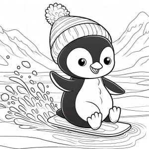 coloriage Pingouin a imprimer