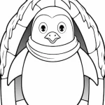 coloriage Pingouin pour enfants a imprimer