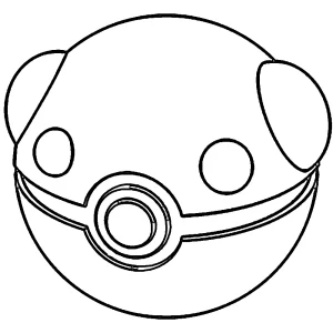 coloriage Pokeball a dessiner et imprimer