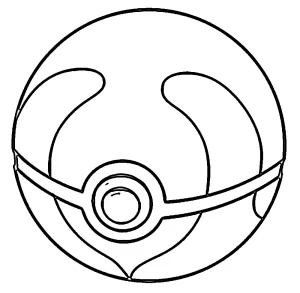 coloriage Pokeball a imprimer gratuitement