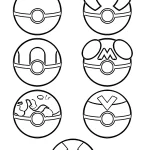 coloriage Pokeball pour enfant a imprimer gratuit