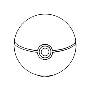coloriage Pokeball et decoupage a imprimer gratuit