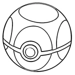 coloriage Pokeball pour primaire