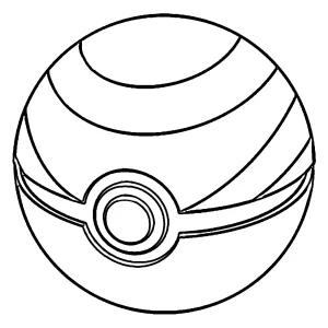 coloriage Pokeball a dessiner et imprimer