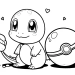 coloriage Pokeball de pour enfants