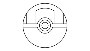 coloriage Pokeball pour enfant à imprimer