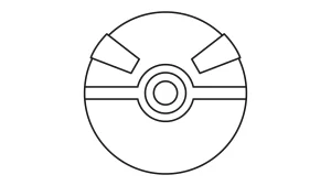 coloriage Pokeball pour enfant de 3 ans
