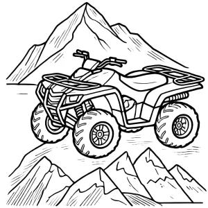 imprimer coloriage Quad