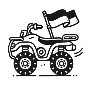 coloriage Quad pour enfants à imprimer