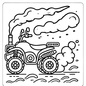coloriage Quad et dessins