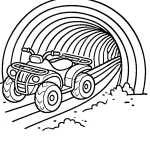 coloriage Quad gratuit