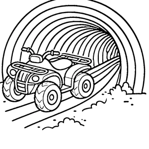 coloriage Quad gratuit