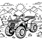 coloriage Quad à imprimer gratuit