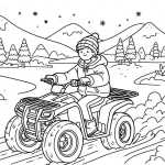 coloriage Quad d