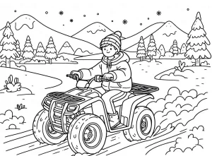 coloriage Quad d