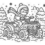 coloriage Quad à imprimer