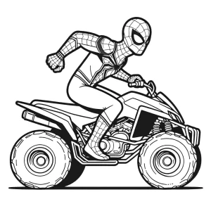 coloriage Quad pour enfants à imprimer