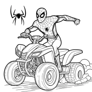 coloriage Quad pour enfants a imprimer gratuit
