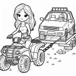 coloriage Quad d