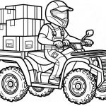 coloriage Quad à imprimer pour enfant de 7 ans