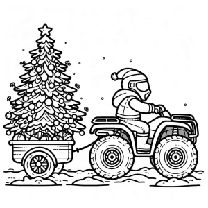 coloriage Quad pour enfants