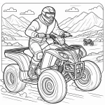 coloriage Quad pour enfant de 10 ans