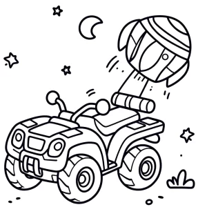 imprimer coloriage Quad gratuit