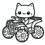 coloriage Quad pour enfants