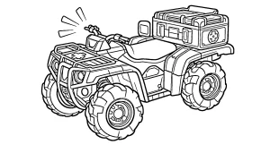 coloriage Quad a imprimer gratuitement