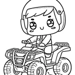 imprimer coloriage Quad