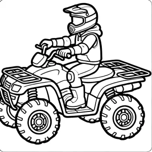 coloriage Quad gratuit