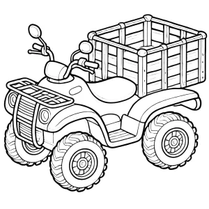 coloriage Quad a dessiner en ligne