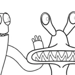 coloriage Rainbow Friends updated pour enfant de 8 ans