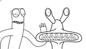 coloriage Rainbow Friends updated pour enfant de 8 ans