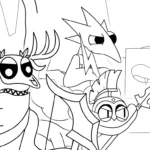 coloriage Rainbow Friends updated pour enfant de 10 ans