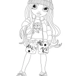 coloriage Rainbow High pour enfant de 4 ans
