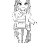 coloriage Rainbow High pour enfants a imprimer gratuit