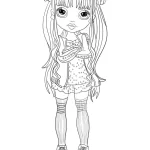 coloriage Rainbow High à imprimer pour enfant de 8 ans