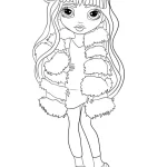 coloriage Rainbow High à imprimer a4