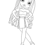 coloriage Rainbow High pour enfant de 8 ans