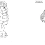 coloriage Rainbow High à imprimer pour enfant de 4 ans