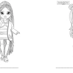 coloriage Rainbow High pour enfant de 7 ans