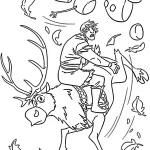 coloriage Reine Des Neiges 2 a dessiner et imprimer