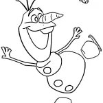 coloriage Reine Des Neiges 2 à imprimer pour enfant de 2 ans