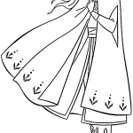 coloriage Reine Des Neiges 2 pour enfant à imprimer