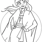 coloriage Reine Des Neiges 2 pour enfant