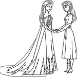 image pour coloriage Reine Des Neiges 2 enfant