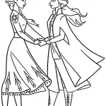 image de coloriage Reine Des Neiges 2 pour enfant