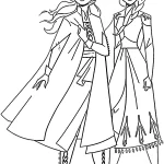 coloriage Reine Des Neiges 2 pour enfants à imprimer
